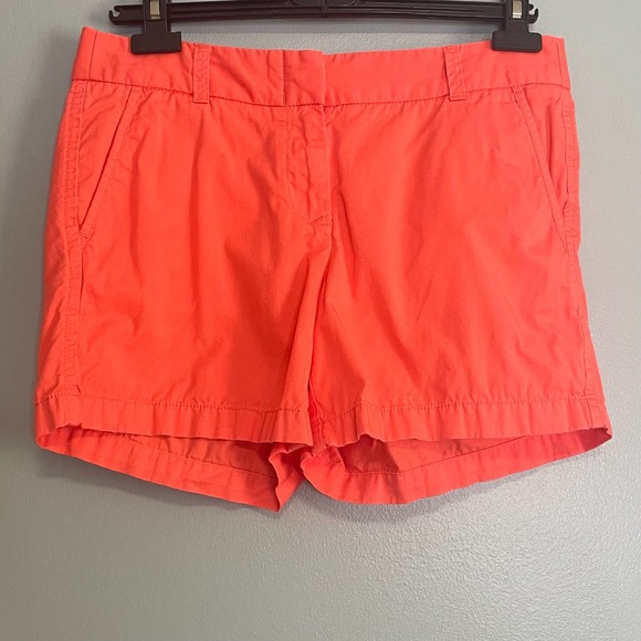 J. Crew Pants - J Crew Pink Orange Chino Broken In Shorts 6